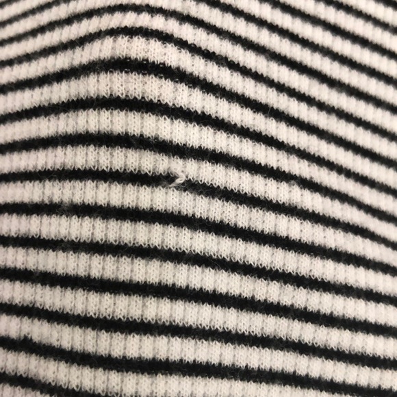 Striped Black & White Tee - Picture 3 of 4